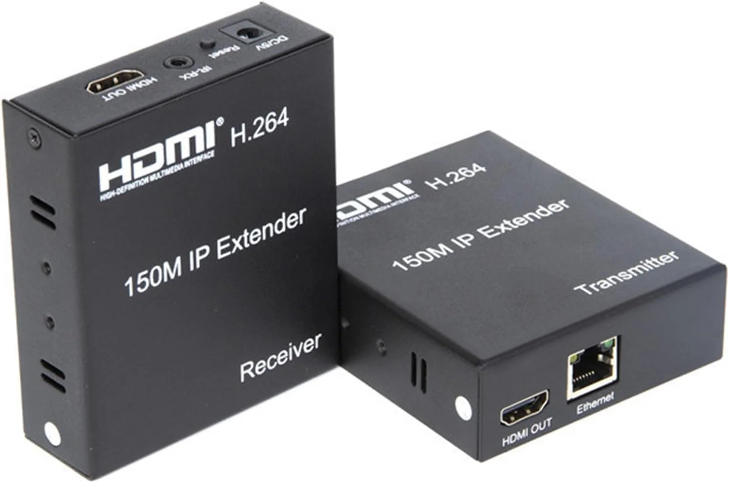 اکستندر HDMI تحت شبکه 1080P تا 150 متر، از طریق کابل شبکه RJ45 اترنت Cat6 Cat 6 6a، با قابلیت اتصال یک فرستنده به چند گیرنده برای PS4، لپ تاپ، تلویزیون (TX+RX)