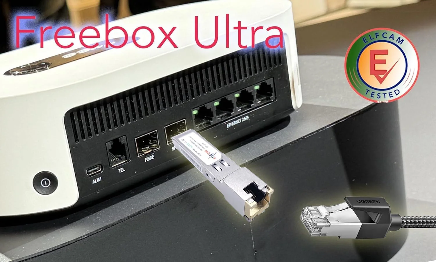 ماژول Elfcam® - 10Gb SFP+ در پورت RJ45، ماژول 10GB SFP+ مدل 10Gbase-T-30m، یک عدد