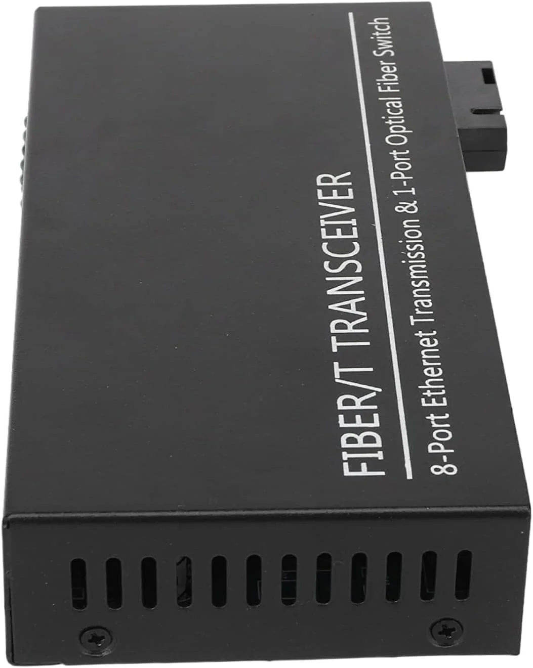 مبدل رسانه فیبر اترنت، فرستنده و گیرنده فیبر Tx1310nm RX1550nm 100-240V پورت نوری Plug and Play برای دفتر (پلاگین بریتانیا)