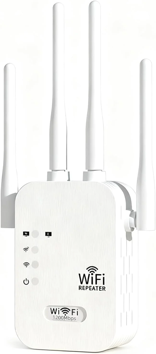 تقویت کننده سیگنال وای فای 1200 مگابیت بر ثانیه Lazybr، توسعه دهنده وای فای دو بانده برای منزل، نسل جدید، تقویت کننده اینترنت 6 برابر سریعتر، پوشش دهی تا 900 متر مربع و 65 دستگاه