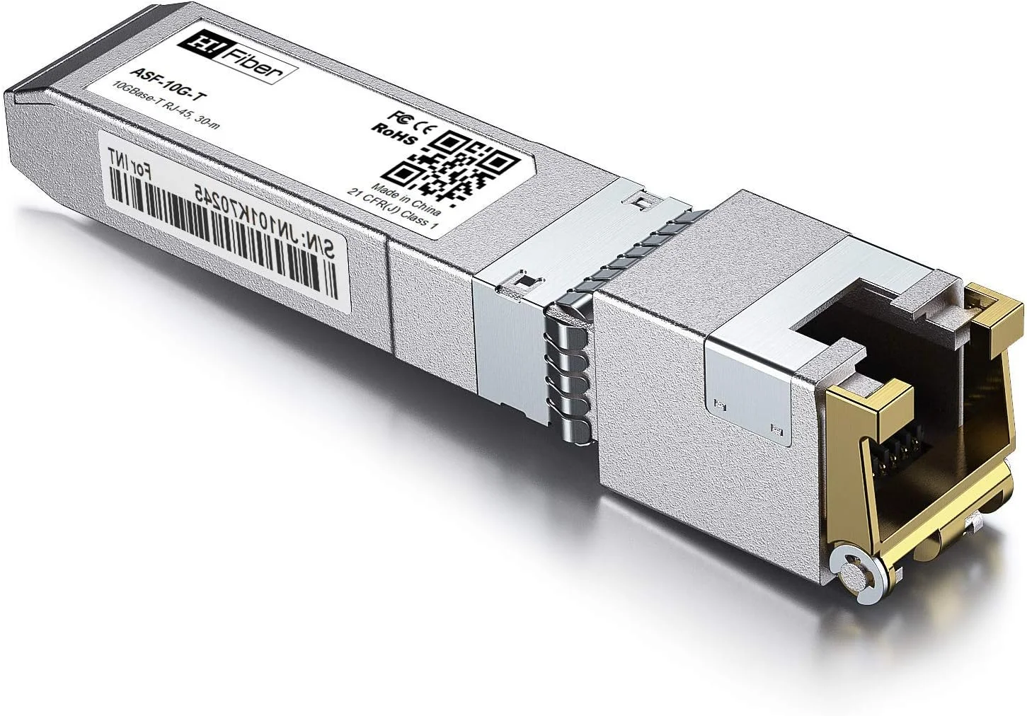 ماژول فرستنده و گیرنده مسی RJ45 مدل SFP+10GBASE-T سازگار با Juniper Networks EX-SFP-10GE-T، برد 30 متر، برای مراکز داده، سوئیچ، روتر