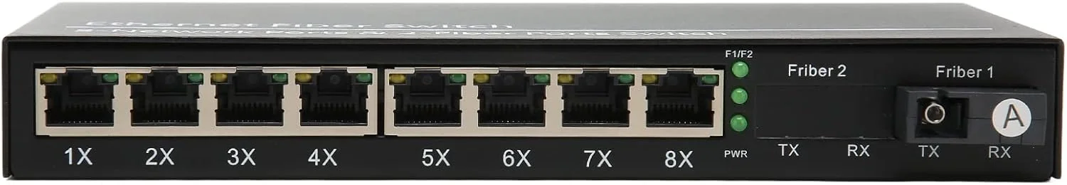 سوییچ اترنت گیگابیتی 9 پورت، 10 100 1000M Tx1310nm فیبر فول/هاف دوپلکس، مبدل رسانه، مبدل نوری برای شبکه اداری سوییچ اترنت گیگابیتی 9 پورت، 10 100 1000M Tx1310nm فیبر فول/هاف دوپلکس، مبدل رسانه، مبدل نوری برای شبکه اداری