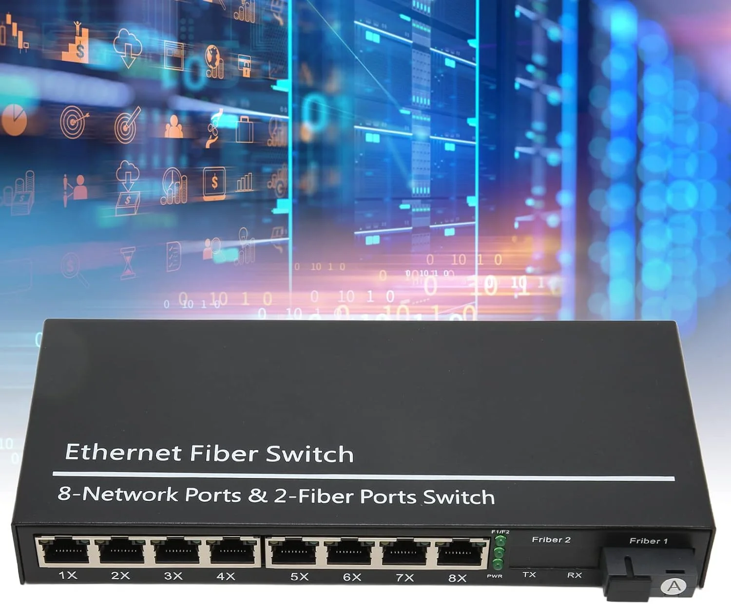 سوییچ اترنت گیگابیتی 9 پورت، 10 100 1000M Tx1310nm فیبر فول/هاف دوپلکس، مبدل رسانه، مبدل نوری برای شبکه اداری سوییچ اترنت گیگابیتی 9 پورت، 10 100 1000M Tx1310nm فیبر فول/هاف دوپلکس، مبدل رسانه، مبدل نوری برای شبکه اداری