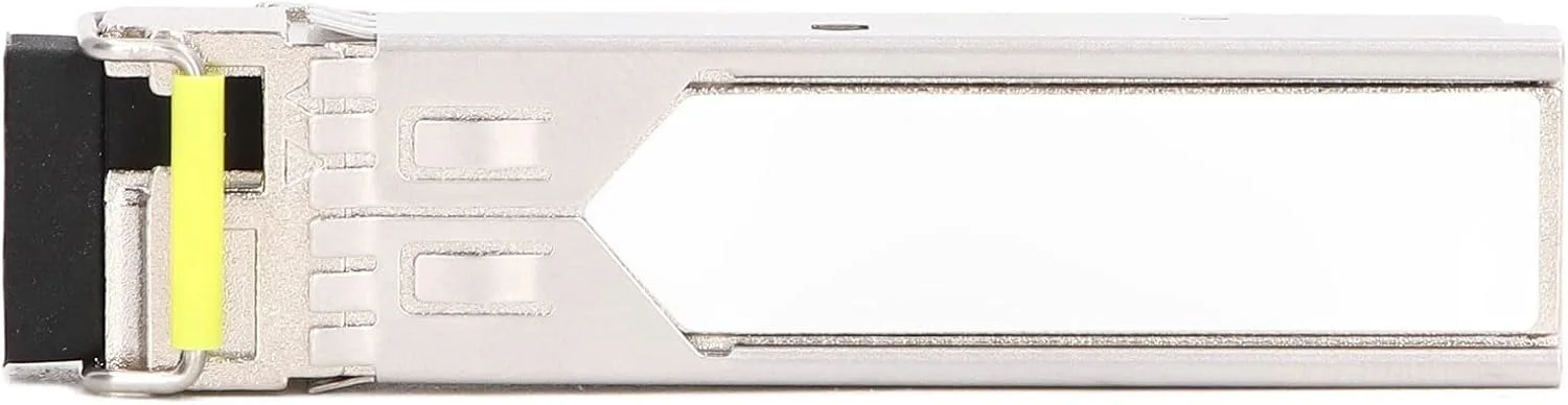 ماژول SFP با قابلیت اتصال سریع، فرستنده و گیرنده فیبر نوری تک حالته، برد بلند 20 کیلومتر، 1.25 گیگابیت بر ثانیه، رابط SC، بدنه آلیاژ روی، نصب آسان، برای شبکه فیبر نوری