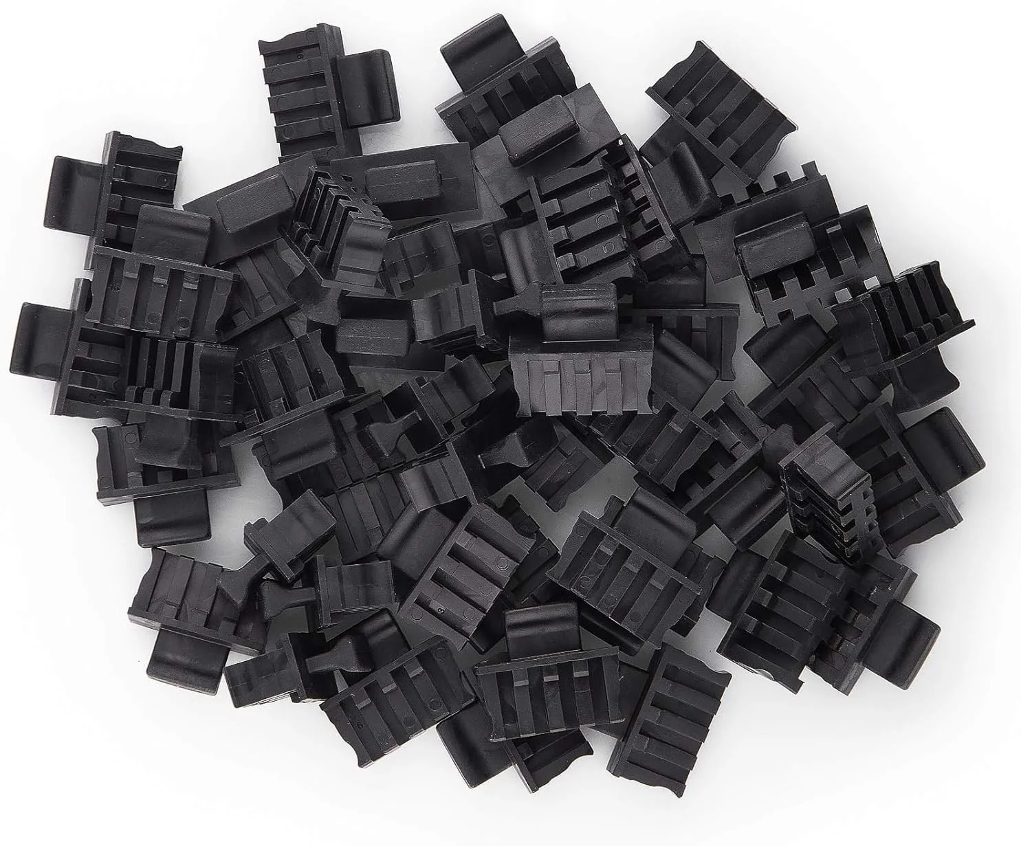 درپوش های ضد گرد و غبار QSFP+، محافظ پورت/درپوش فیبر نوری، درپوش/پلاگین ضد گرد و غبار برای ماژول فرستنده و گیرنده QSFP+/ سوئیچ/ کارت شبکه/ روتر/ مبدل رسانه، PVC، 50 عدد