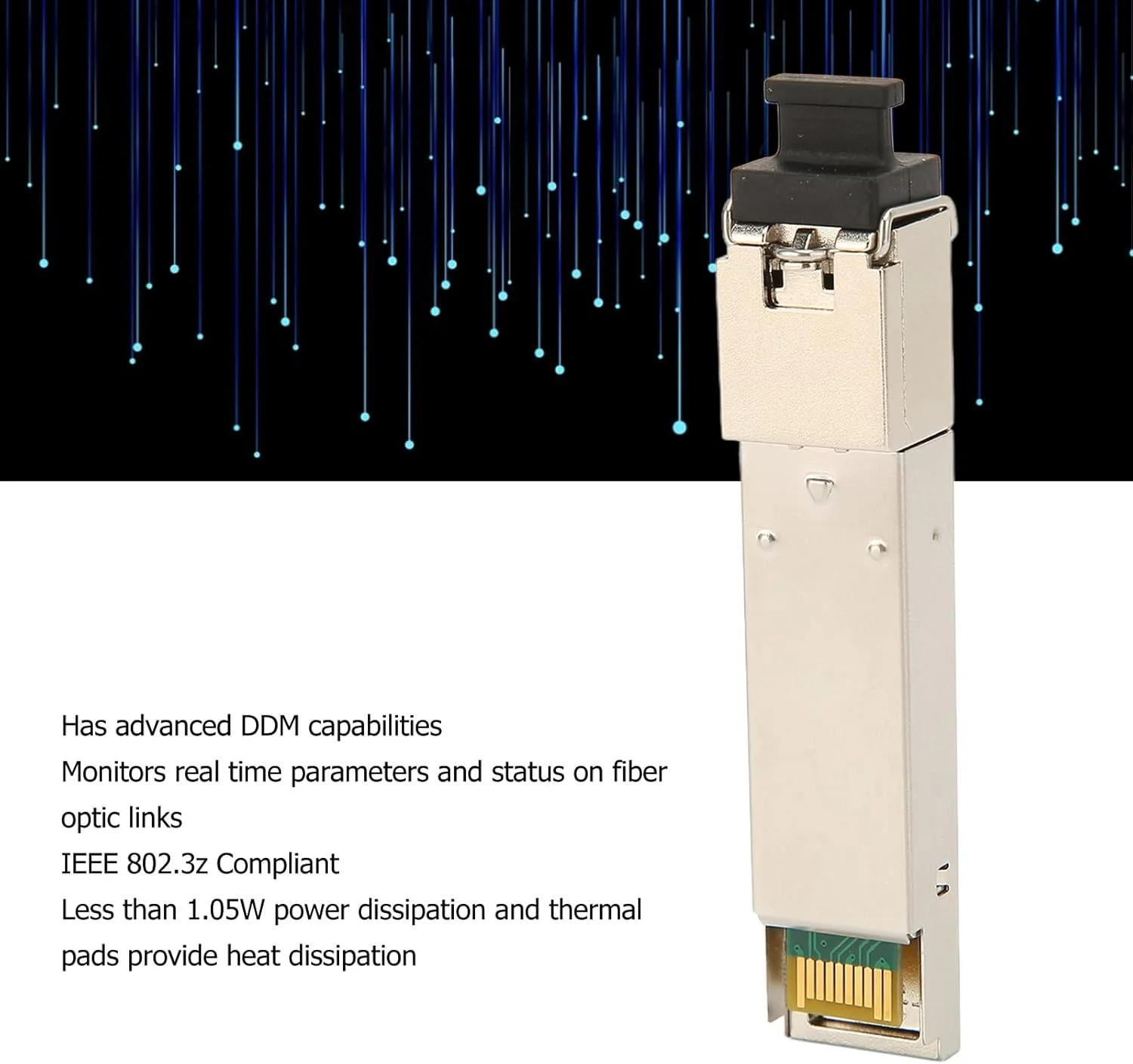 فرستنده و گیرنده نوری KOSDFOGE SFP، تک حالته تک فیبر 1.25G با طول موج 1310 نانومتر LC، انتقال 20 کیلومتر، پشتیبانی از DDM، ماژول نوری برای کارت های شبکه، مناسب برای سوئیچ های فیبر نوری، روترها و کارت های شبکه