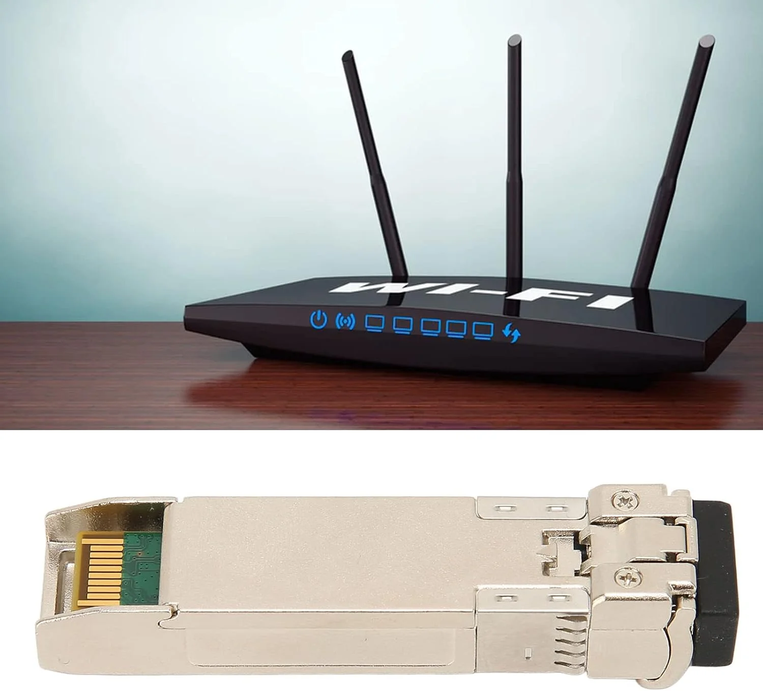 فرستنده و گیرنده SFP، تک حالته دو فیبر 10 گیگابیت بر ثانیه TX1330 نانومتر LC 40 کیلومتر آلیاژ روی با پشتیبانی از DDM، فرستنده و گیرنده نوری برای سوئیچ های فیبر، روترها، کارت های شبکه