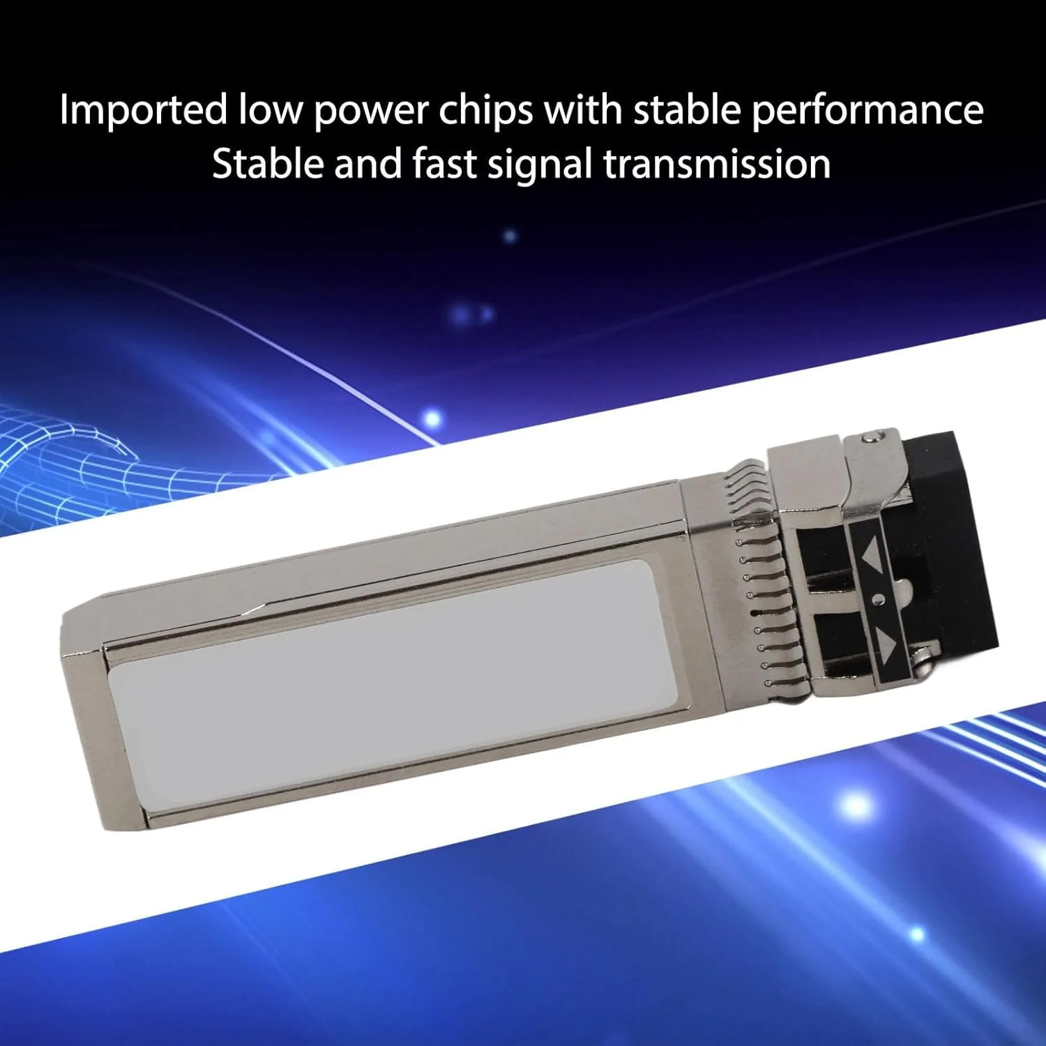 ماژول نوری SFP با سرعت 10 گیگابیت بر ثانیه، فرستنده و گیرنده فیبر دوگانه LC چند حالته 850 نانومتری، سازگار با SFP-10G-SR، ماژول فیبر نوری کم مصرف و پرسرعت برای شبکه های صنعتی ماژول نوری SFP با سرعت 10 گیگابیت بر ثانیه، فرستنده و گیرنده فیبر دوگانه LC چند حالته 850 نانومتری، سازگار با SFP-10G-SR، ماژول فیبر نوری کم مصرف و پرسرعت برای شبکه های صنعتی