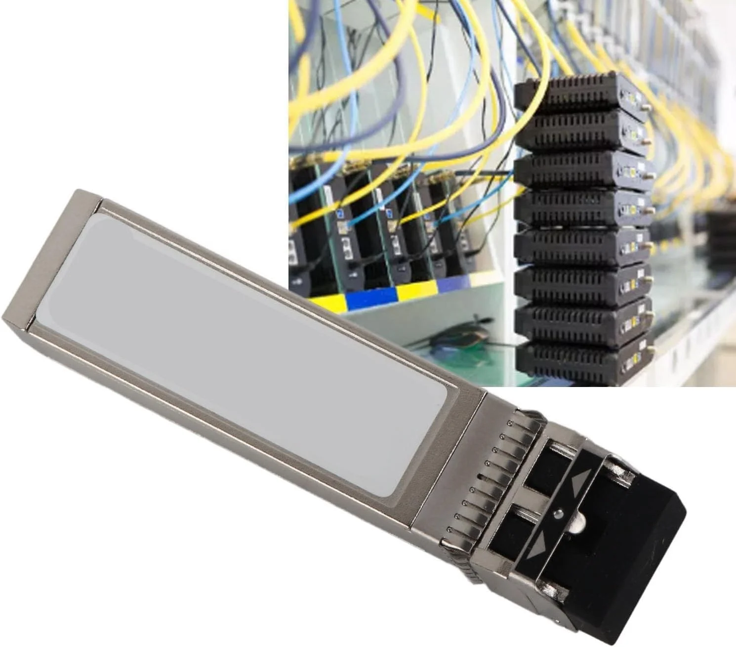 ماژول نوری SFP با سرعت 10 گیگابیت بر ثانیه، فرستنده و گیرنده فیبر دوگانه LC چند حالته 850 نانومتری، سازگار با SFP-10G-SR، ماژول فیبر نوری کم مصرف و پرسرعت برای شبکه های صنعتی ماژول نوری SFP با سرعت 10 گیگابیت بر ثانیه، فرستنده و گیرنده فیبر دوگانه LC چند حالته 850 نانومتری، سازگار با SFP-10G-SR، ماژول فیبر نوری کم مصرف و پرسرعت برای شبکه های صنعتی