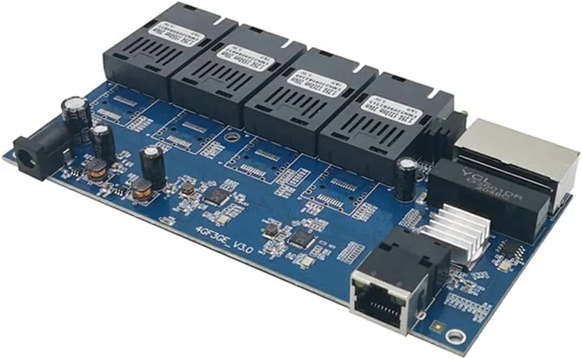 سوئیچ شبکه چند منظوره 7 پورت اترنت فیبر نوری 1000 مگابیت بر ثانیه مناسب منزل، هتل، مدرسه و لوازم جانبی کامپیوتر