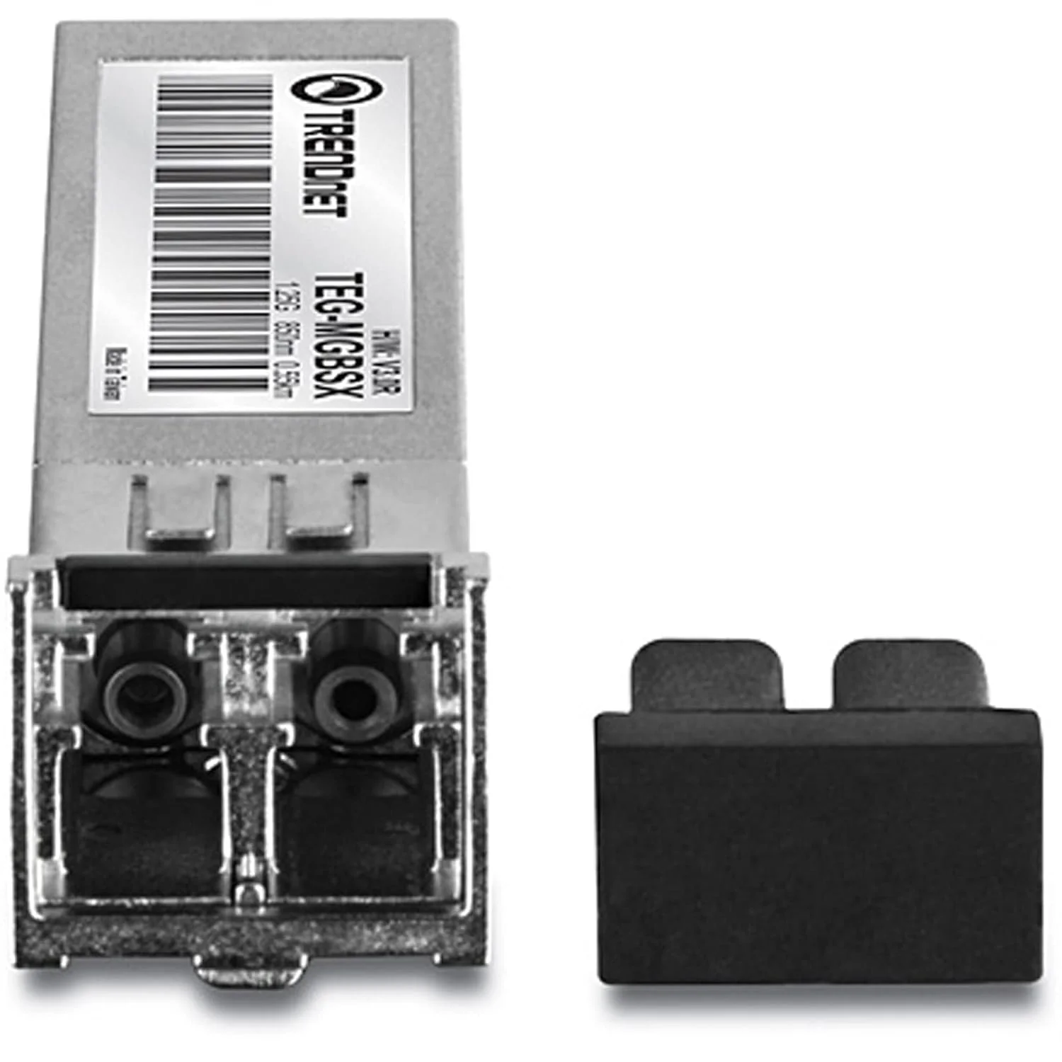 ماژول چند حالته LC مدل TRENDnet SFP، تا 550 متر، Mini-GBIC، قابلیت اتصال سریع، IEEE 802.3z Gigabit Ethernet، پشتیبانی از سرعت تا 1.25 گیگابیت بر ثانیه، نقره ای، TEG-MGBSX