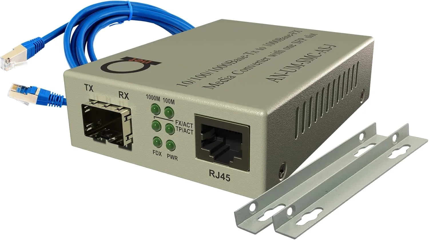 مبدل رسانه فیبر نوری اترنت گیگابیتی با اسلات باز SFP - به مس UTP Cat5e/Cat6 10/100/1000 - تشخیص خودکار - اسلات SFP پشتیبانی از هر نوع مینی GBIC/SFP گیگابیتی - پشتیبانی از جامبو فریم و LLF