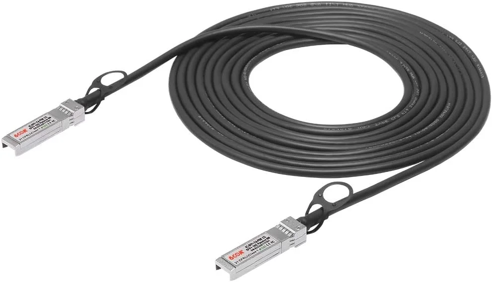 کابل 10G SFP+ DAC، 5 متری (16.4 فوت) Twinax Passive Direct Attach Copper 10GBASE-CU برای سیسکو، یوبیکویتی، دی-لینک، سوپرمیکرو، نت گیر، میکروتیک