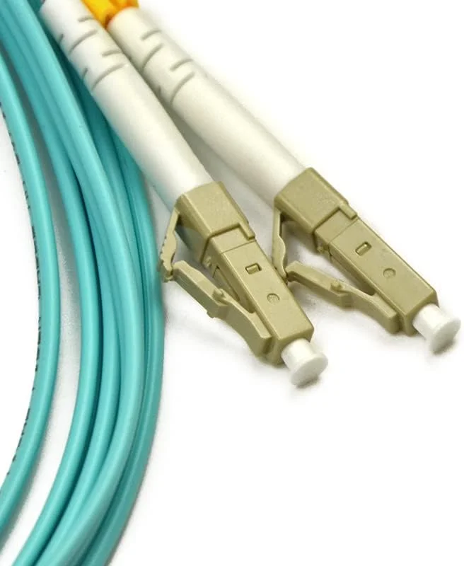 کابل فیبر نوری OM3 LC به LC، 50/125μm 10Gb Multi-Mode SFP فیبر جامپر Duplex، سیم فیبر نوری برای MMF SFP Transceiver، روتر، شبکه های فیبر و غیره، 2 متر (6.56 فوت)