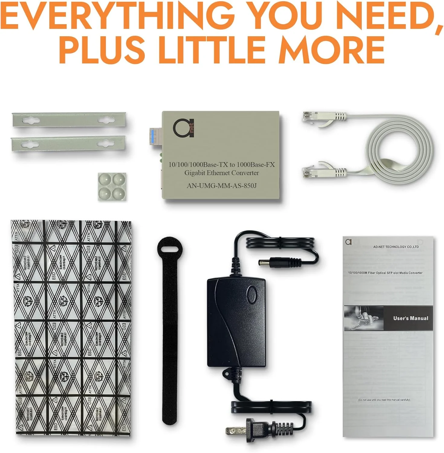 مبدل فیبر نوری گیگابیتی تک حالته LC - شامل LC SFP 20 کیلومتری (12.42 مایل) LC به UTP Cat5e Cat6 10/100/1000 RJ-45 - حسگر خودکار سرعت گیگابیت یا اترنت سریع - فریم بزرگ - پشتیبانی از LLF