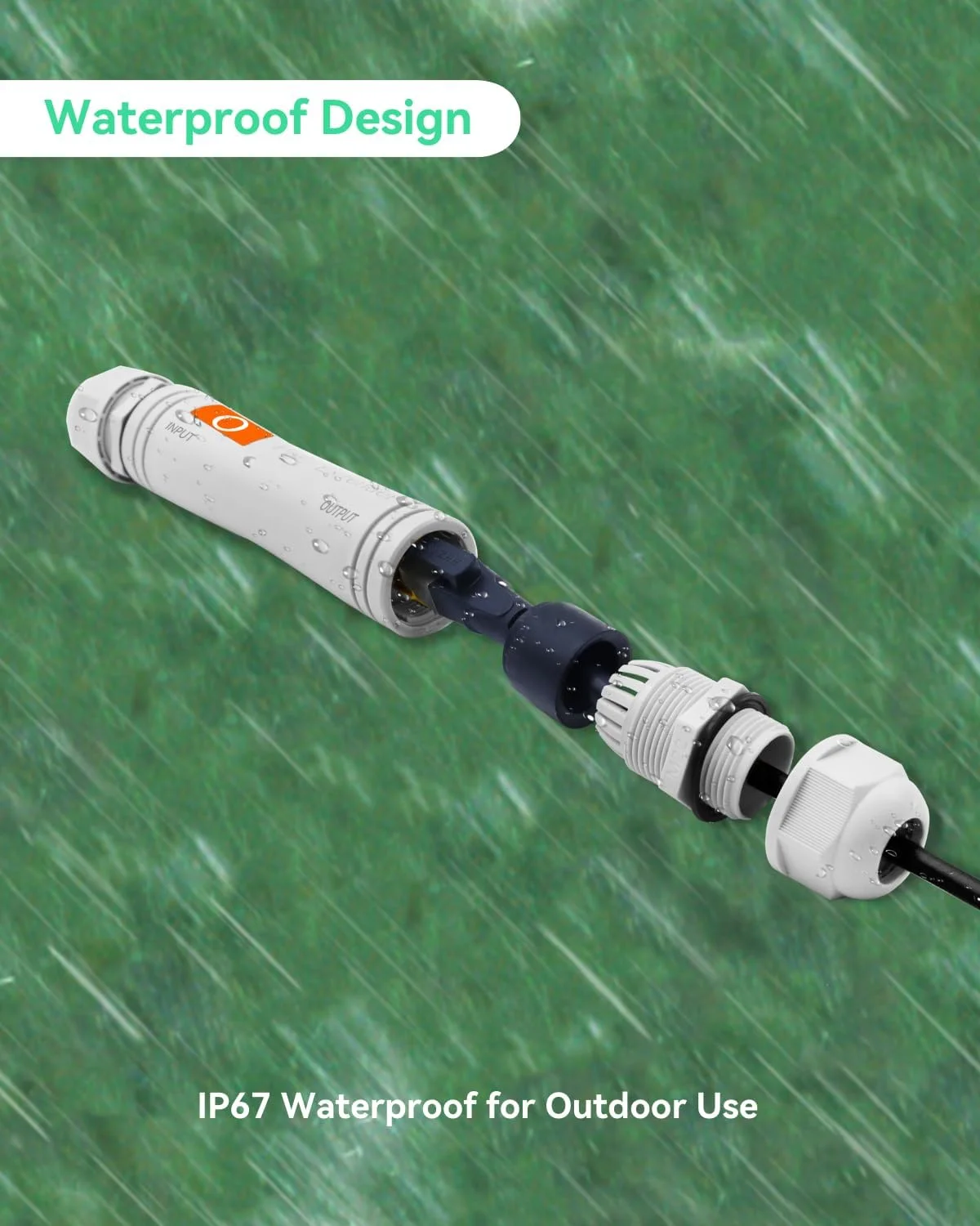 افزایش دهنده PoE بیرونی برد بلند LINOVISION، حداکثر انتقال برق و داده تا 800 متر از طریق Cat5E/Cat6 IEEE 802.3af/at ضد آب، تکرار کننده PoE برای دوربین های IP، تلفن VoIP (بسته 2 عددی)