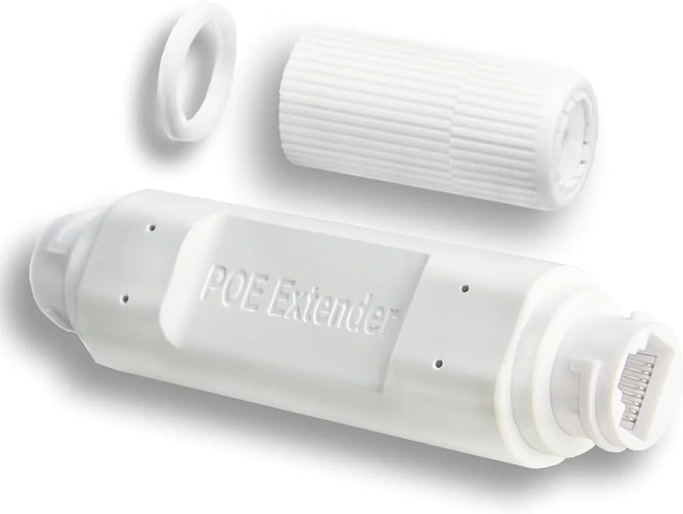 تقویت کننده POE MAKINGTEC، تکرار کننده استاندارد 48 ولت 10/100 مگابیت بر ثانیه، ضد آب مناسب فضای باز، تقویت کننده شبکه، محافظت در برابر صاعقه، نظارت سریال ESD، منبع تغذیه AP، اتصال و پخش سیگنال