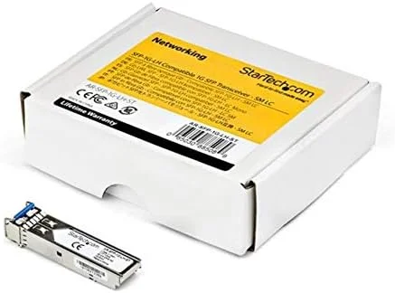 ماژول SFP سازگار با Extreme Networks 10052 مدل StarTech.com - 1000BASE-LX - فرستنده و گیرنده فیبر نوری تک حالته 1GbE SMF - اترنت گیگابیتی 1GE SFP - LC 10km - 1310nm - DDM (10052-ST)