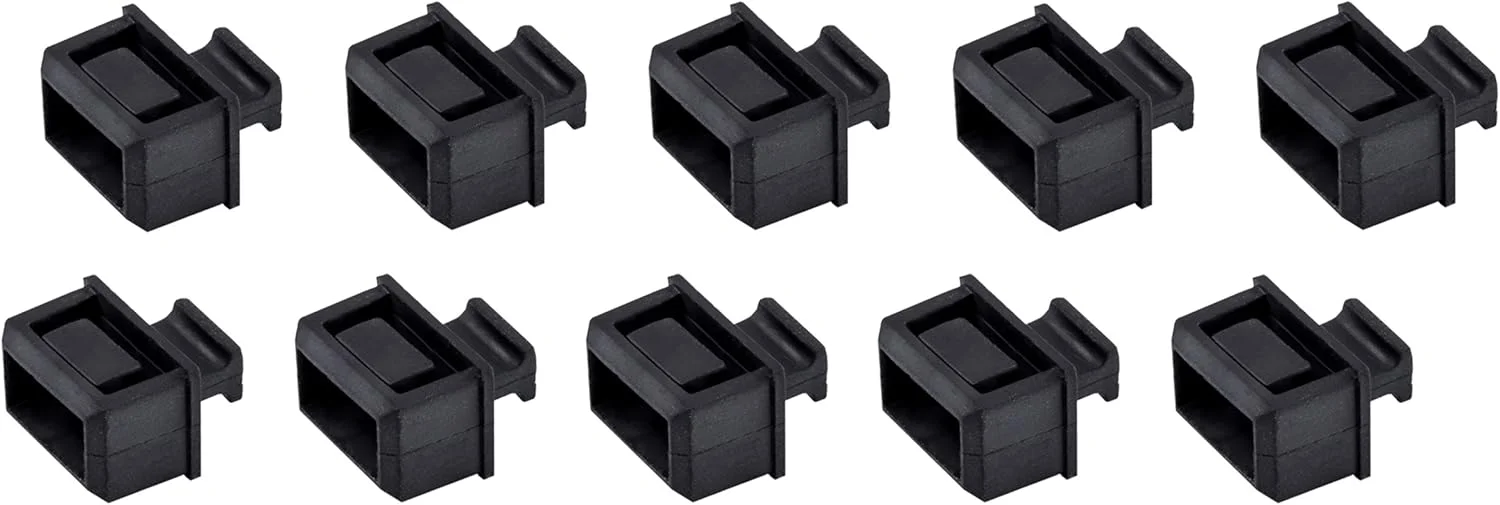 بسته 10 عددی درپوش گرد و غبار SFP استار تک برای اسلات باز SFP/SFP+ - پلاگین SFP - درپوش های گرد و غبار فیبر نوری - درپوش ضد گرد و غبار پورت SFP - محافظ پورت سوئیچ شبکه - جنس بادوام TPE با زبانه کششی (SFPCAP10)