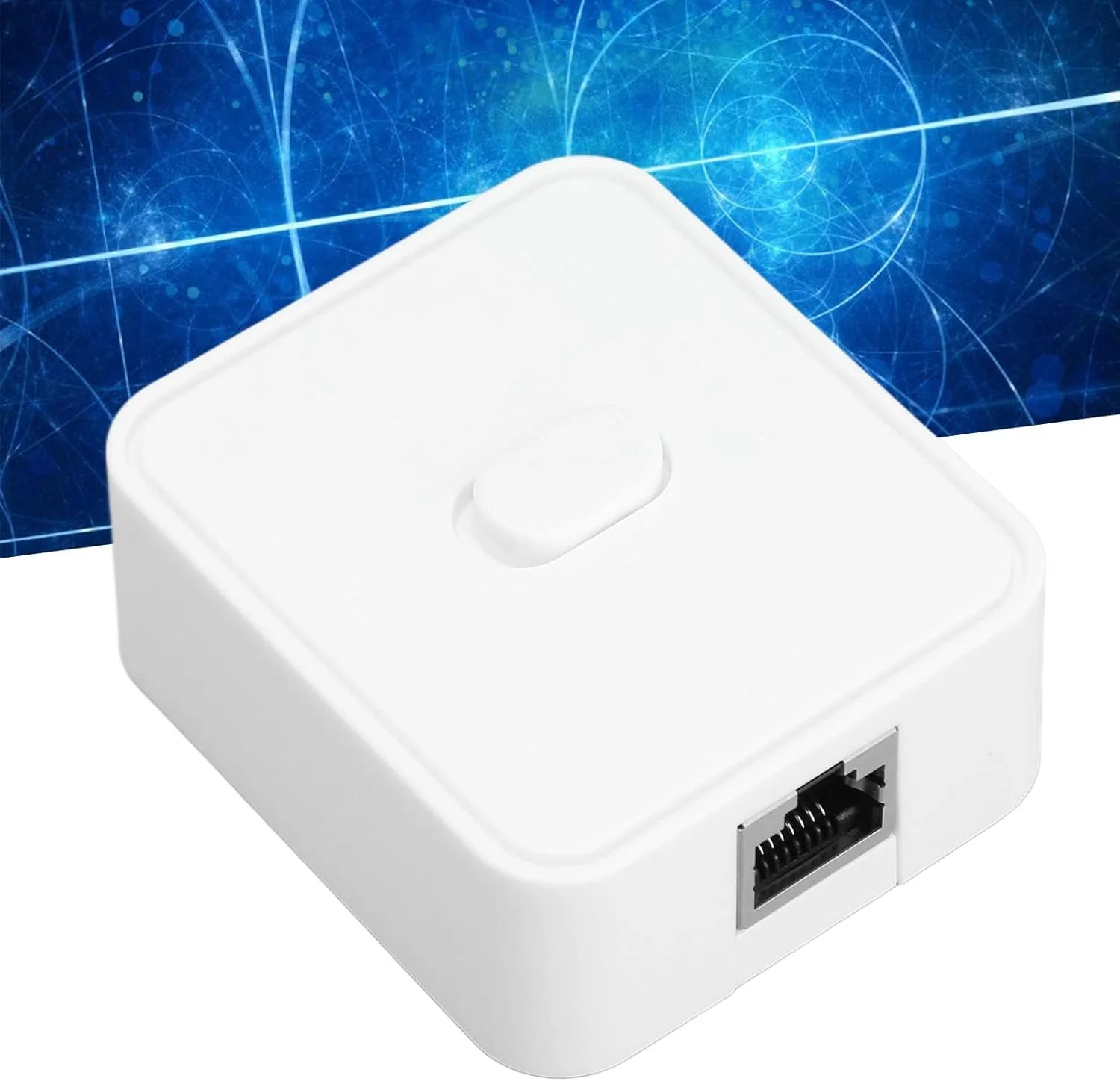 سوییچ گیگابیتی اترنت Asixxsix، دارای 2 پورت 1000 مگابیت بر ثانیه RJ45، اسپلیتر اترنت هشت هسته ای، توسعه دهنده گیگابیتی PoE بادوام 2 ورودی 1 خروجی، سوییچ برای Cat 5، Cat 5e، 6، 7