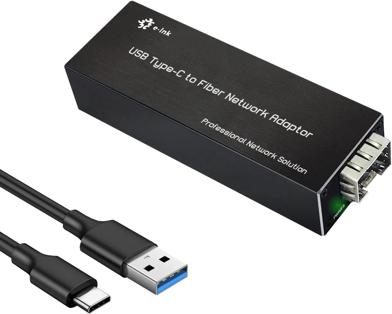 آداپتور USB Type C به SFP گیگابیتی اترنت Throncom، 100/1000base-X USB3.0 به SFP اترنت سازگار با Windows Server/Windows/Linux/Mac OS آداپتور شبکه NIC جمع و جور