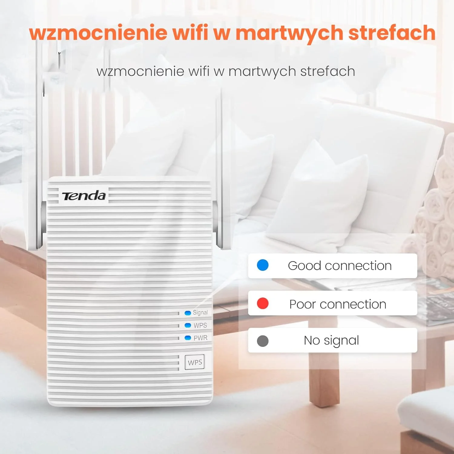 تکرار کننده/پل Tenda A18 با سرعت 867 مگابیت بر ثانیه، تکرار کننده شبکه، سفید تکرار کننده/پل Tenda A18 با سرعت 867 مگابیت بر ثانیه، تکرار کننده شبکه، سفید