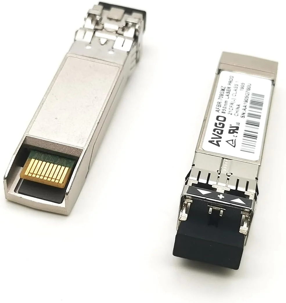 فرستنده-گیرنده 10G SFP+ مدل AVAGO AFBR-709SMZ با طول موج 850 نانومتر و برد 300 متر، ماژول فیبر نوری SFP، اترنت 10 گیگابیتی، فرستنده-گیرنده SFP+ با طول موج 850 نانومتر و استاندارد 10GBase-SR/SW فرستنده-گیرنده 10G SFP+ مدل AVAGO AFBR-709SMZ با طول موج 850 نانومتر و برد 300 متر، ماژول فیبر نوری SFP، اترنت 10 گیگابیتی، فرستنده-گیرنده SFP+ با طول موج 850 نانومتر و استاندارد 10GBase-SR/SW