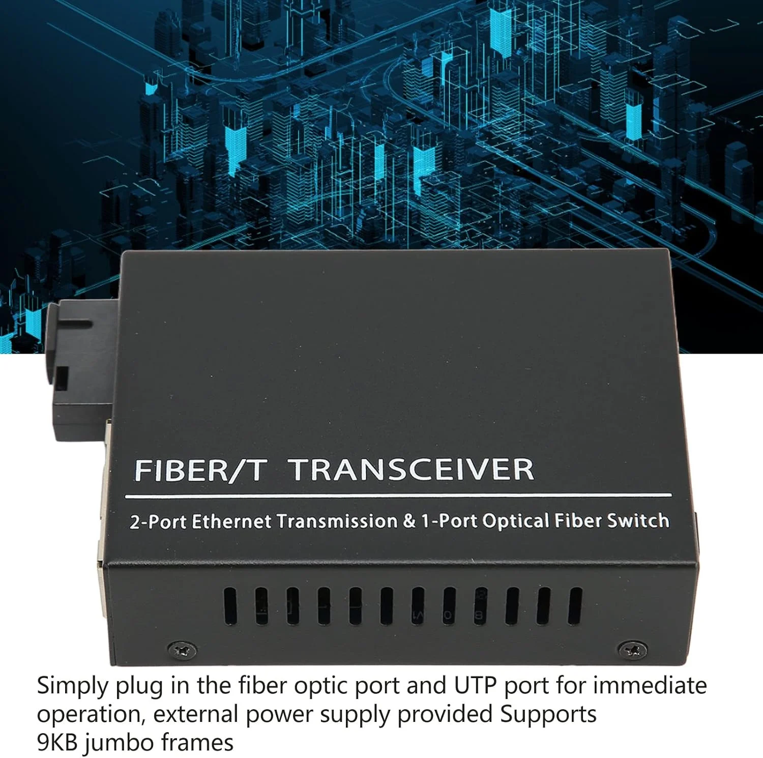 فرستنده و گیرنده فیبر نوری، ماژول فیبر تک حالته Tx1310nm Rx1550nm با پورت Sc، پورت Rj45 Cat5e Cat6 اترنت 10m 100m مگابیت بر ثانیه، نظارت آسان بر فعالیت شبکه فرستنده و گیرنده فیبر نوری، ماژول فیبر تک حالته Tx1310nm Rx1550nm با پورت Sc، پورت Rj45 Cat5e Cat6 اترنت 10m 100m مگابیت بر ثانیه، نظارت آسان بر فعالیت شبکه