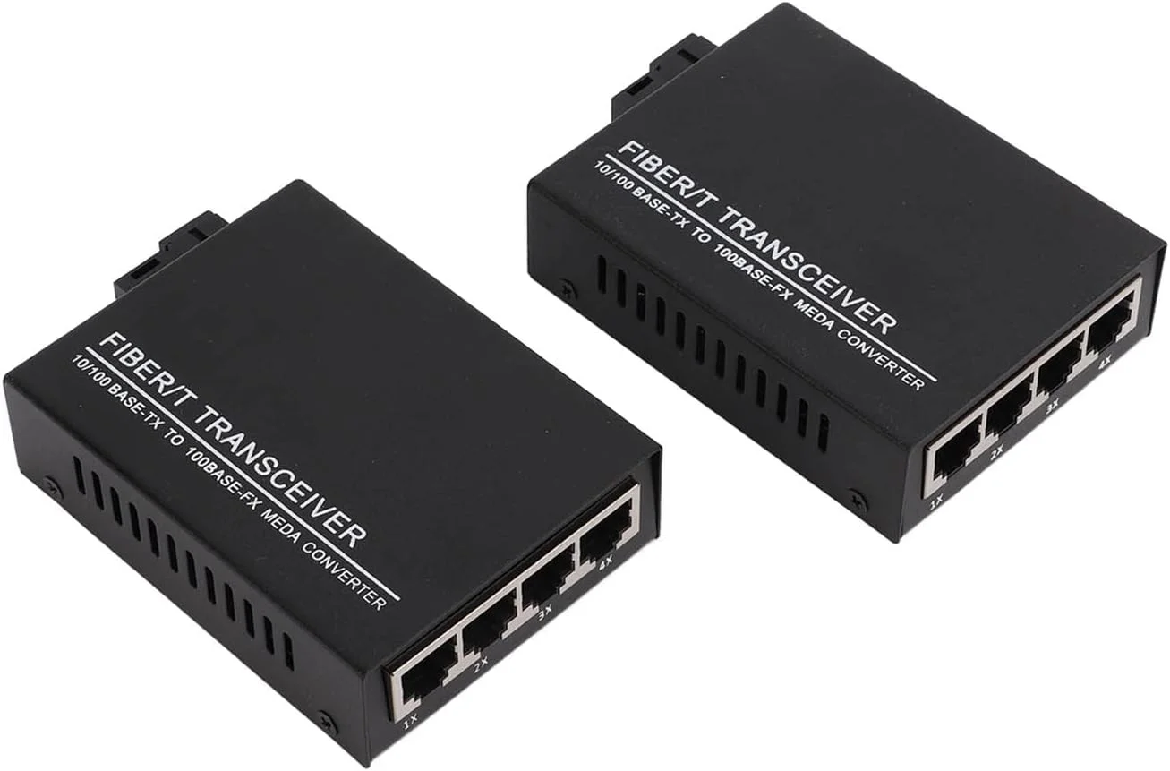 فرستنده و گیرنده فیبر نوری، مبدل رسانه اترنت فیبر چند حالته با ماژول فرستنده و گیرنده دوگانه، مصرف برق پایین برای ارتباطات شبکه