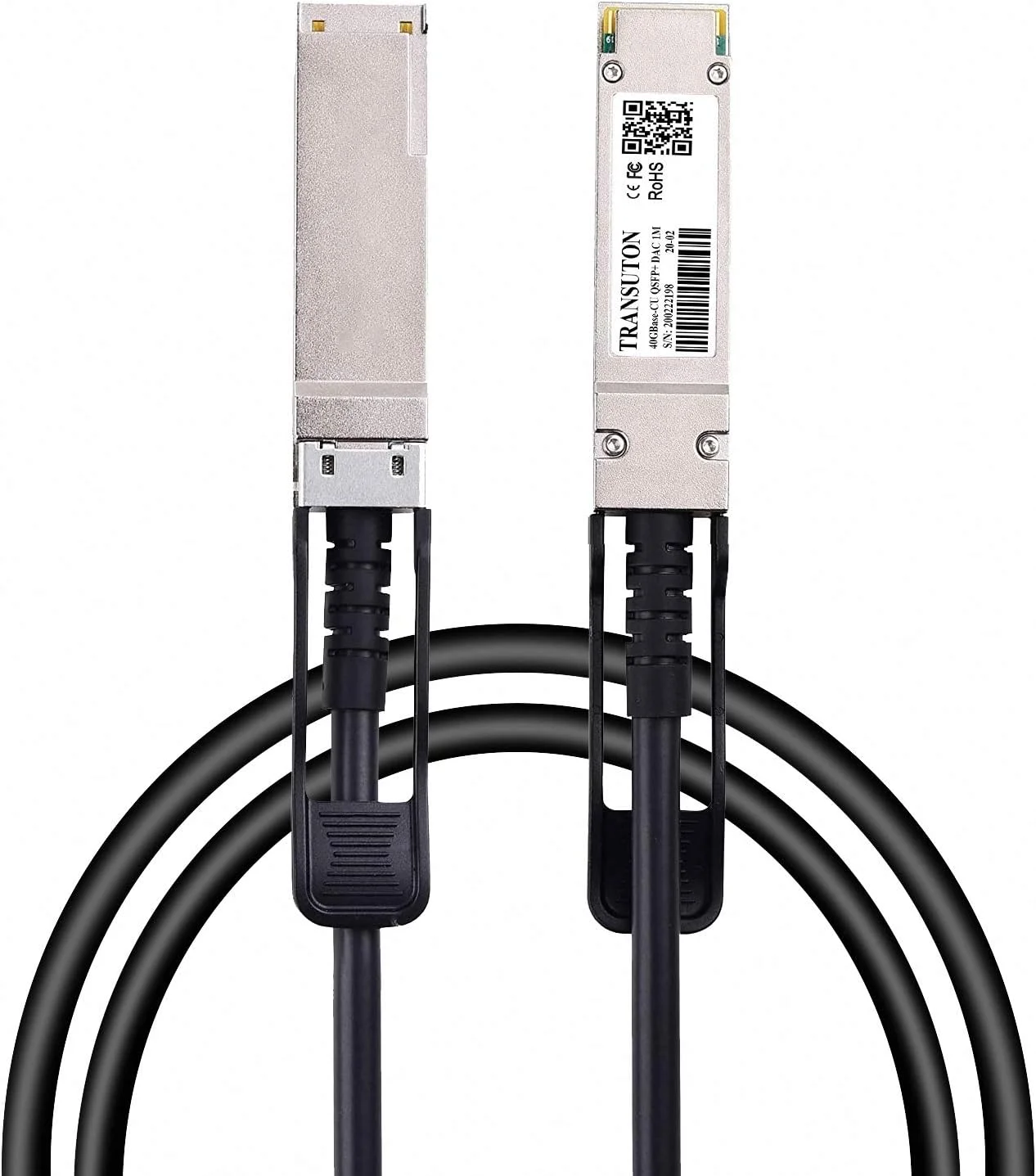 کابل مسی غیرفعال چهارهسته ای +QSFP با سرعت 40 گیگابیت بر ثانیه - کابل مسی مستقیم متصل غیرفعال چهارهسته ای +QSFP با استاندارد CR4 40GBASE، سازگار با Intel XLDACBL5، چهارهسته ای +QSFP به چهارهسته ای +QSFP با سرعت 40 گیگابیت بر ثانیه - کابل فیبر نوری InfiniBand، 5 متر