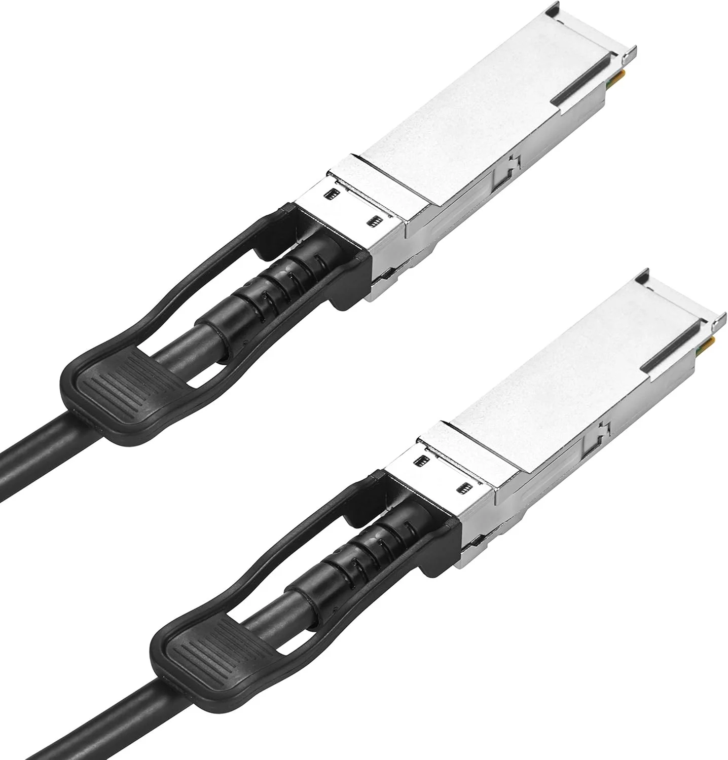 کابل مسی غیرفعال چهارهسته ای +QSFP با سرعت 40 گیگابیت بر ثانیه - کابل مسی مستقیم متصل غیرفعال چهارهسته ای +QSFP با استاندارد CR4 40GBASE، سازگار با Intel XLDACBL5، چهارهسته ای +QSFP به چهارهسته ای +QSFP با سرعت 40 گیگابیت بر ثانیه - کابل فیبر نوری InfiniBand، 5 متر