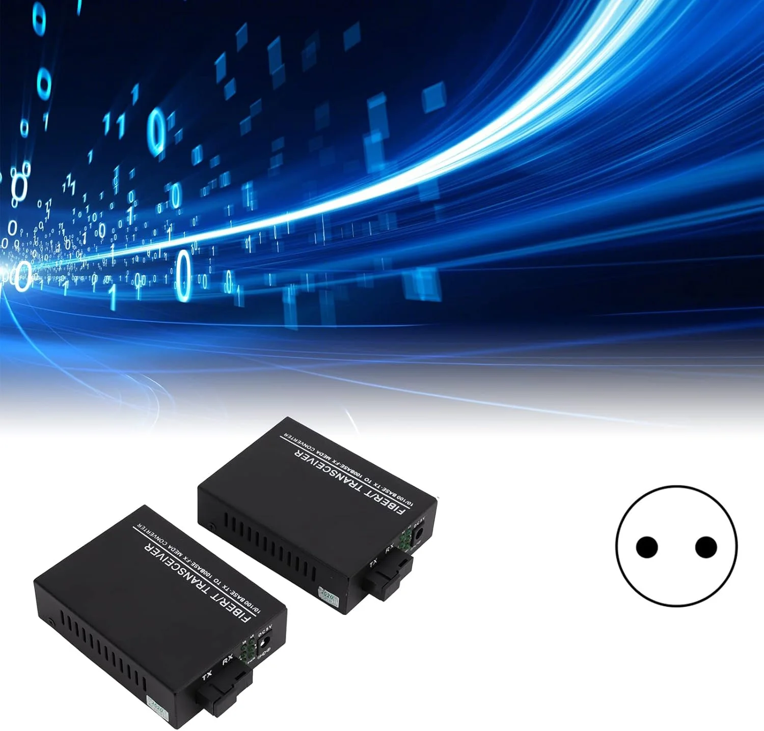 فرستنده و گیرنده فیبر نوری، مبدل رسانه اترنت فیبر چند حالته با ماژول فرستنده و گیرنده دوگانه، مصرف برق پایین برای ارتباطات شبکه