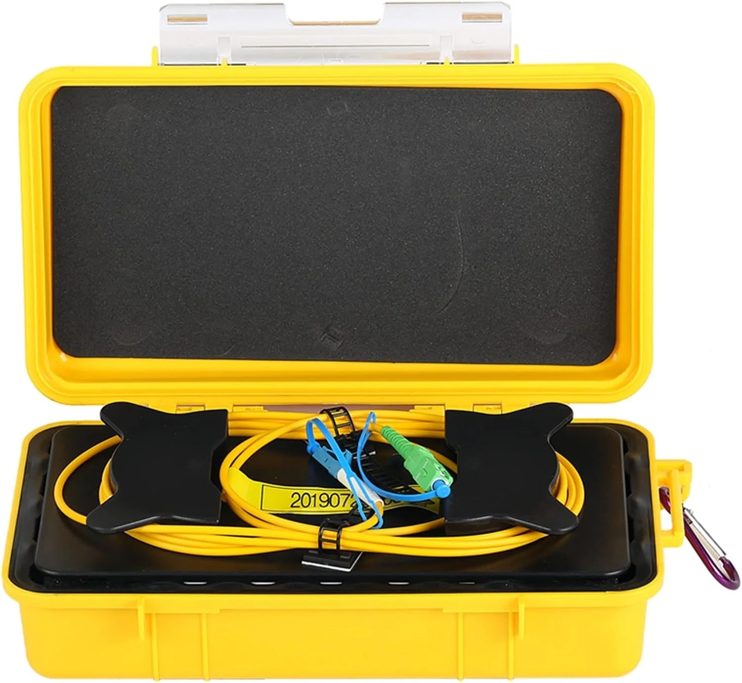 تستر کابل شبکه WWART SC/APC-LC/UPC OTDR، حلقه های فیبر، جعبه کابل OTDR فیبر نوری 500M 1Km 2Km تک حالته 1310/1550nm ردیاب فیبر چند منظوره (رنگ: 1000M، اندازه