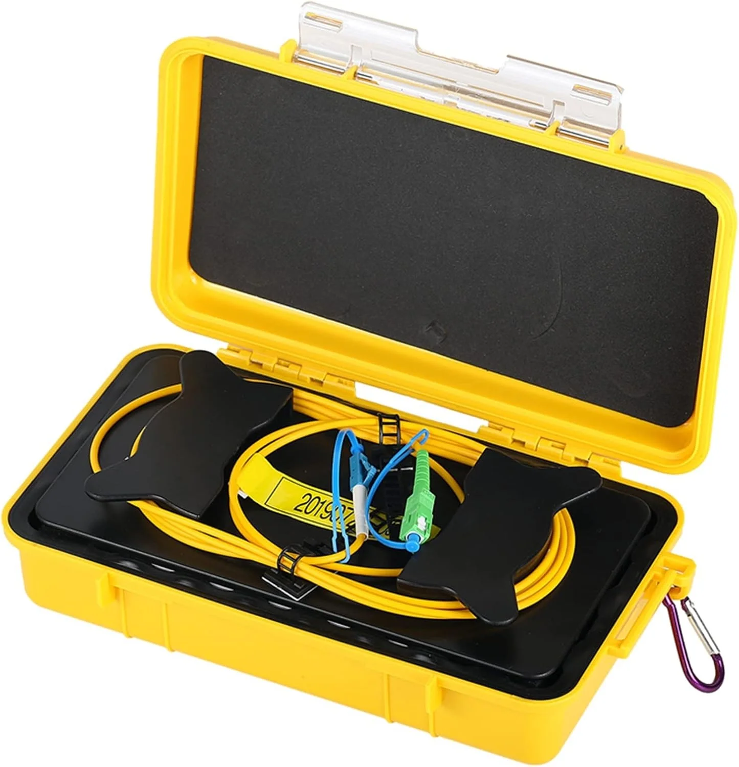 تستر کابل شبکه WWART SC/APC-LC/UPC OTDR، حلقه های فیبر، جعبه کابل OTDR فیبر نوری 500M 1Km 2Km تک حالته 1310/1550nm ردیاب فیبر چند منظوره (رنگ: 1000M، اندازه