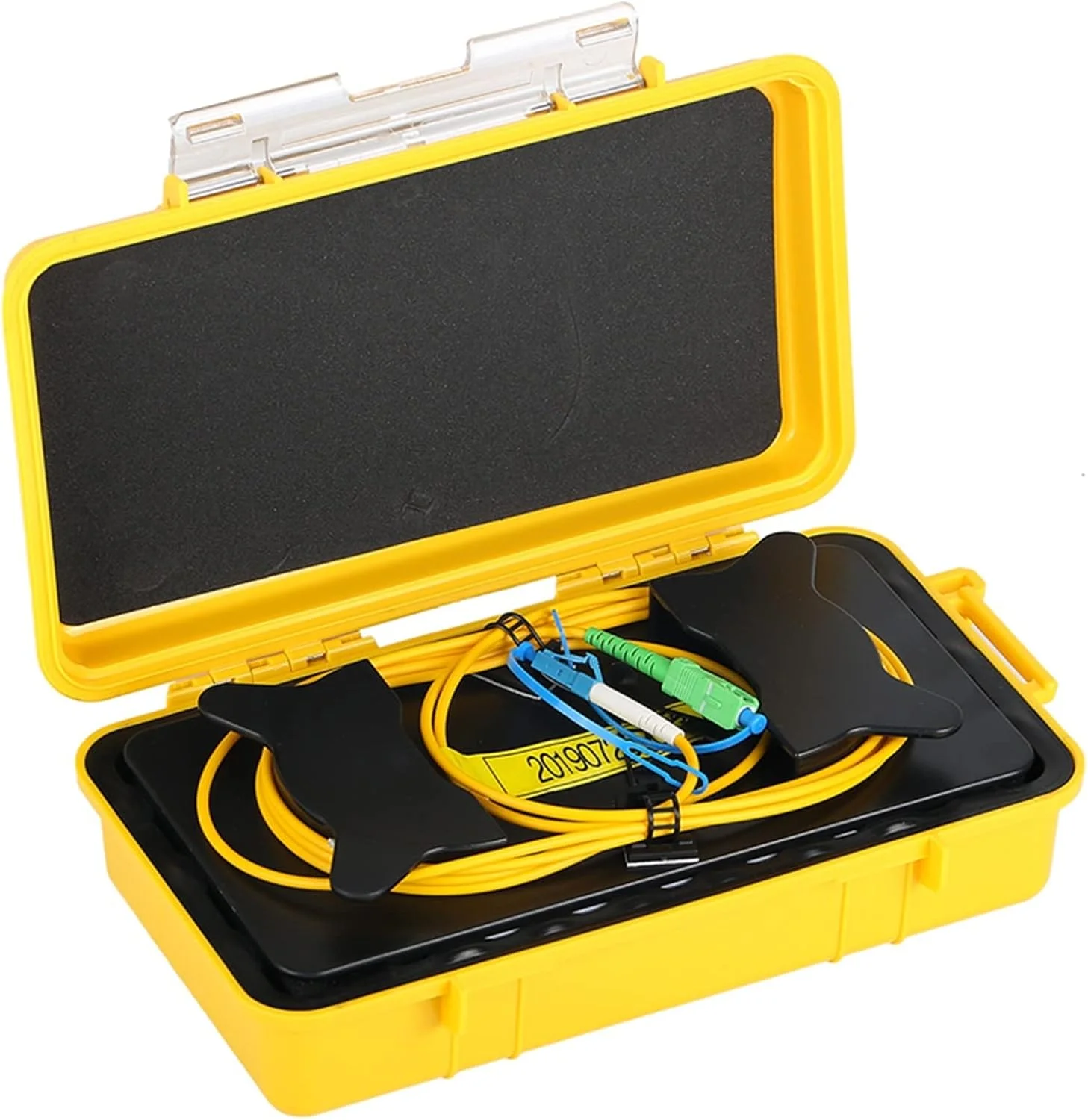 تستر کابل شبکه WWART SC/APC-LC/UPC OTDR، حلقه های فیبر، جعبه کابل OTDR فیبر نوری 500M 1Km 2Km تک حالته 1310/1550nm ردیاب فیبر چند منظوره (رنگ: 1000M، اندازه