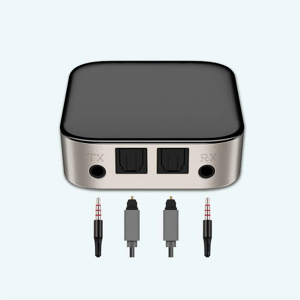 تجهیزات کامپیوتر گیرنده فرستنده بلوتوث 5.0 آداپتور فیبر نوری چشمی آداپتور صوتی استریو AUX 3.5 میلی متری مناسب برای کامپیوتر تجهیزات کامپیوتر گیرنده فرستنده بلوتوث 5.0 آداپتور فیبر نوری چشمی آداپتور صوتی استریو AUX 3.5 میلی متری مناسب برای کامپیوتر