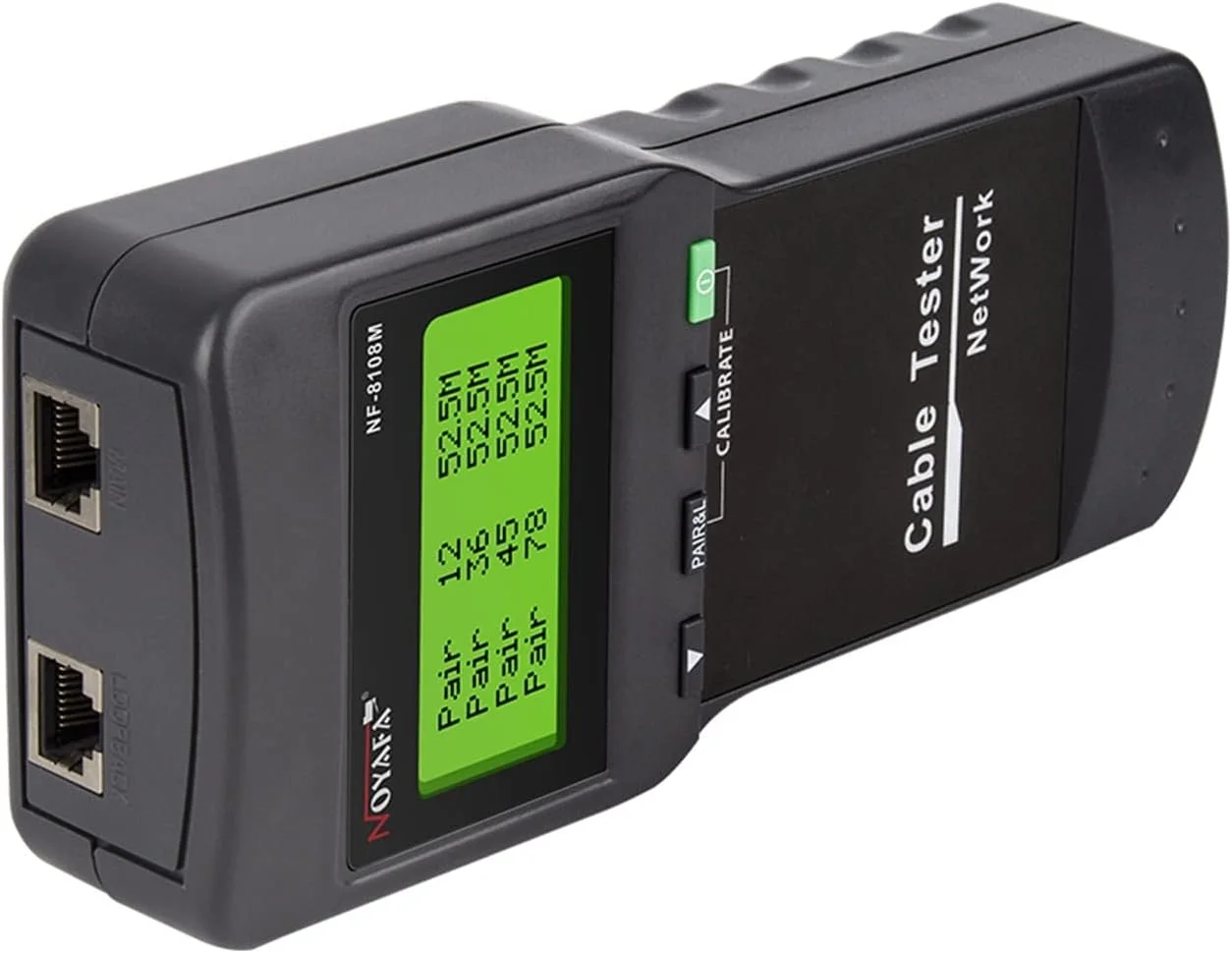 تستر فیبر نوری WWART مدل NF8108-M، تستر کابل شبکه دیجیتال LAN، ابزار ردیاب کابل کواکسیال RJ45 5E, 6E، اندازه گیری طول کابل شبکه