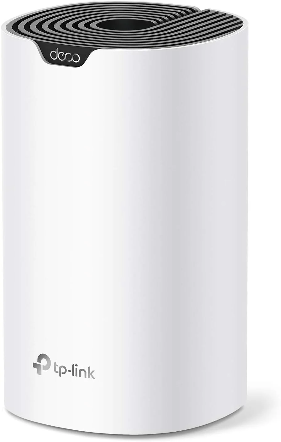 سیستم وای فای مش TP-Link Deco برای کل خانه (Deco S4) - پوشش تا 185 متر مربع، جایگزین روتر/تقویت کننده وای فای، پورت های گیگابیتی، بسته تک عددی