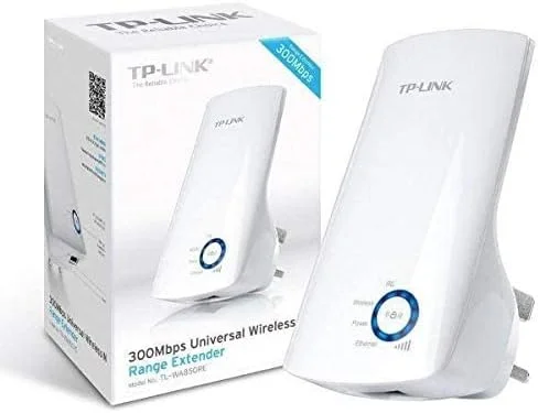 تقویت کننده و توسعه دهنده محدوده وای فای TP-Link TL-WA850RE با سرعت 300 مگابیت در ثانیه و نشانگر سیگنال