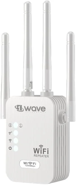 تقویت کننده وای فای AC1200 فرست ویو | تقویت کننده سیگنال دو بانده 2.4/5 گیگاهرتز 1200 مگابیت بر ثانیه | تکرار کننده و نقطه دسترسی | نصب با یک کلیک، پوشش گسترده