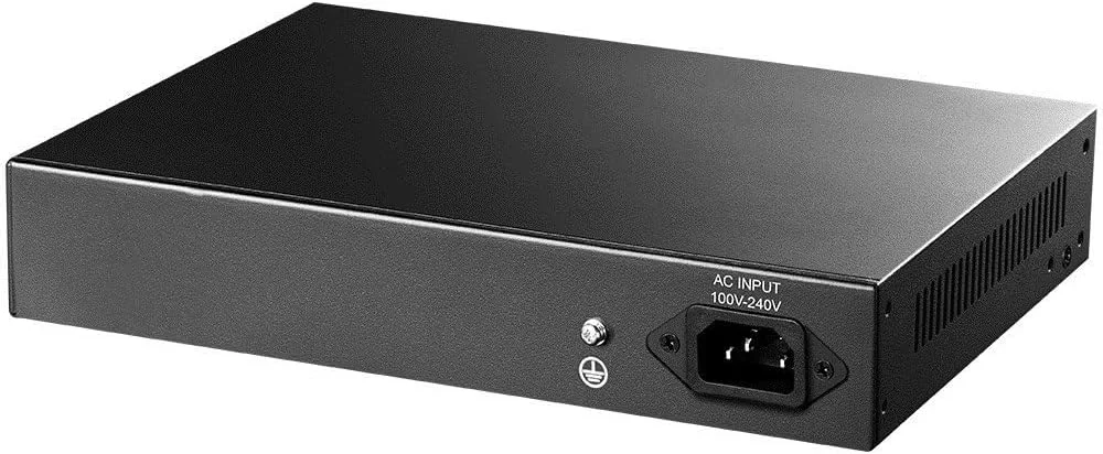 سوییچ 8 پورت گیگابیتی PoE کودِی، بودجه PoE 120 واتی، 8 پورت PoE+ با سرعت 10/100/1000 مگابیت بر ثانیه، 2 پورت آپ‌لینک گیگابیتی، 802.3at، 802.3af، 1/2 (+)، 3/6 (-)، بدون فن، Plug and Play، مدل GS1010PE