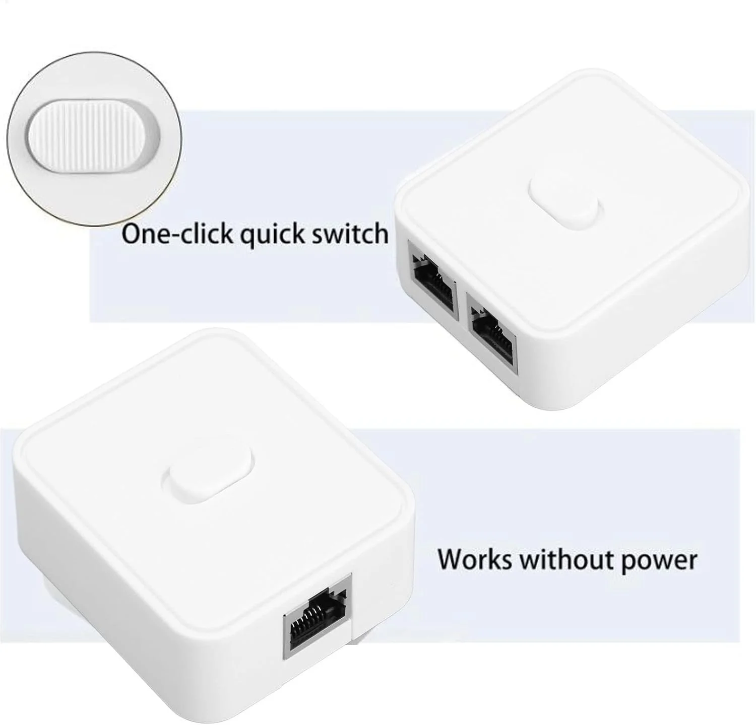 سوئیچ شبکه گیگابیتی Dilwe، 2 پورت 10/100/1000 مگابیت بر ثانیه، 1 ورودی 2 خروجی PoE، آداپتور اسپلیتر شبکه RJ45 برای استفاده در خانه و محل کار