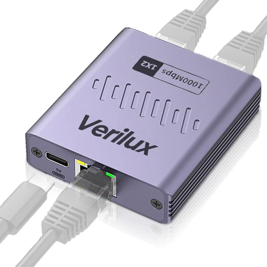 سوئیچ اترنت گیگابیتی 1000 مگابیت بر ثانیه HASTHIP® RJ45، اسپلیتر شبکه 2 پورت، آداپتور پلاگ اند پلی غیر مدیریتی، توسعه دهنده کابل LAN، سازگار با رایانه شخصی، روتر، جعبه تلویزیون، کنسول بازی، اتصال دهنده اینترنت