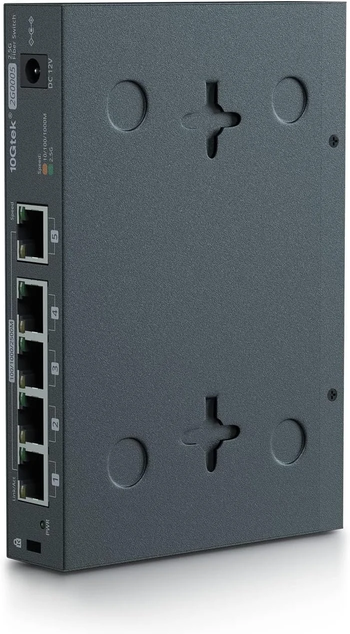 سوئیچ 2.5 گیگابیتی ایپولکس | سوئیچ شبکه غیر مدیریتی 5 پورت 100 مگابیت/1 گیگابیت/2.5 گیگابیت | 5 پورت 2.5GBASE-T | ظرفیت سوئیچینگ 25 گیگابیت بر ثانیه | پهنای باند چند گیگابیتی | مذاکره خودکار | نصب آسان | قابلیت نصب روی دیوار