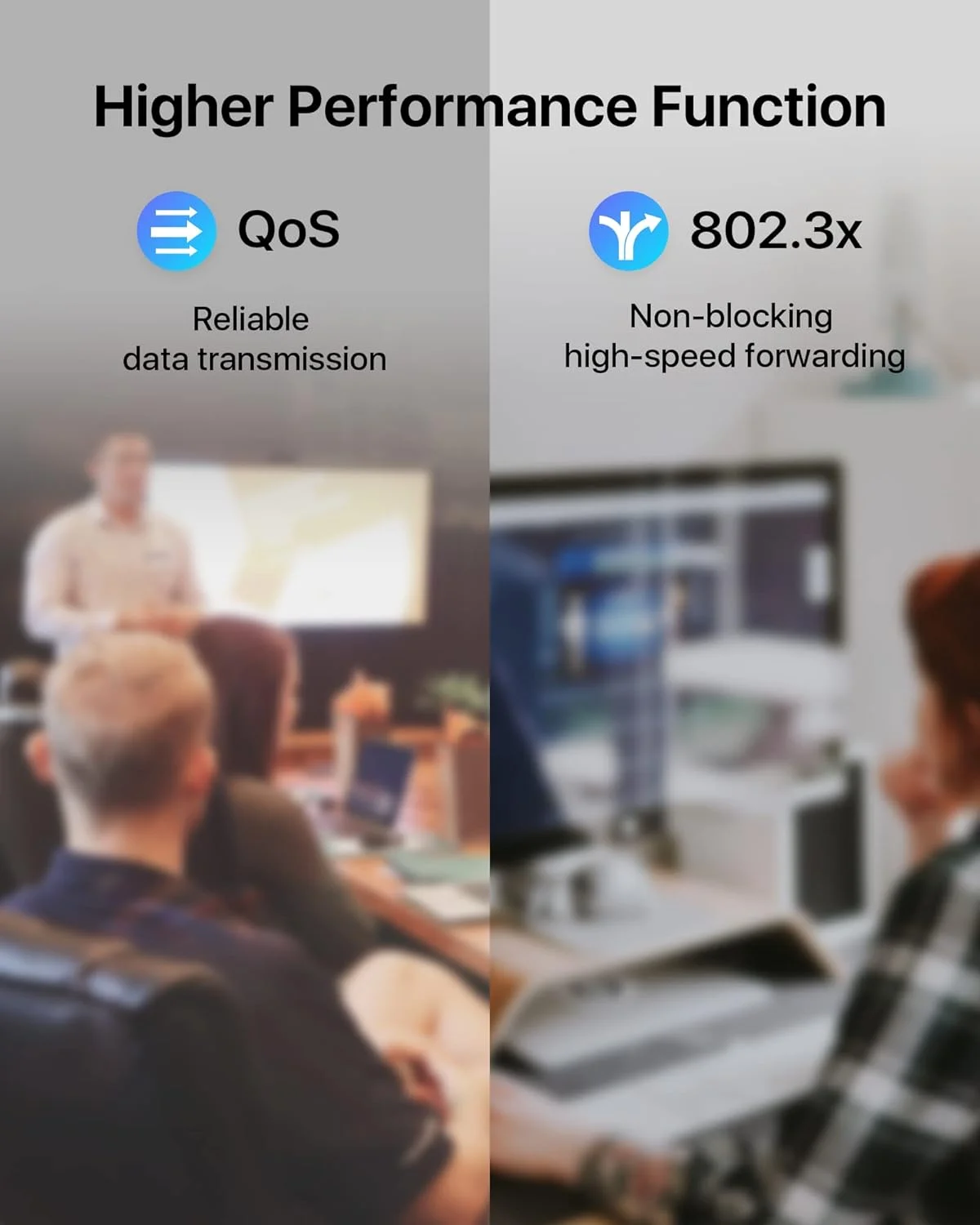 سوئیچ PoE لوکام با 4 پورت گیگابیتی PoE و 1 پورت آپلینک گیگابیتی، سوئیچ شبکه اترنت 1000 مگابیتی PoE+ غیر مدیریتی، RJ45 65W IEEE802.3af/at، بدنه فلزی بادوام، Plug & Play