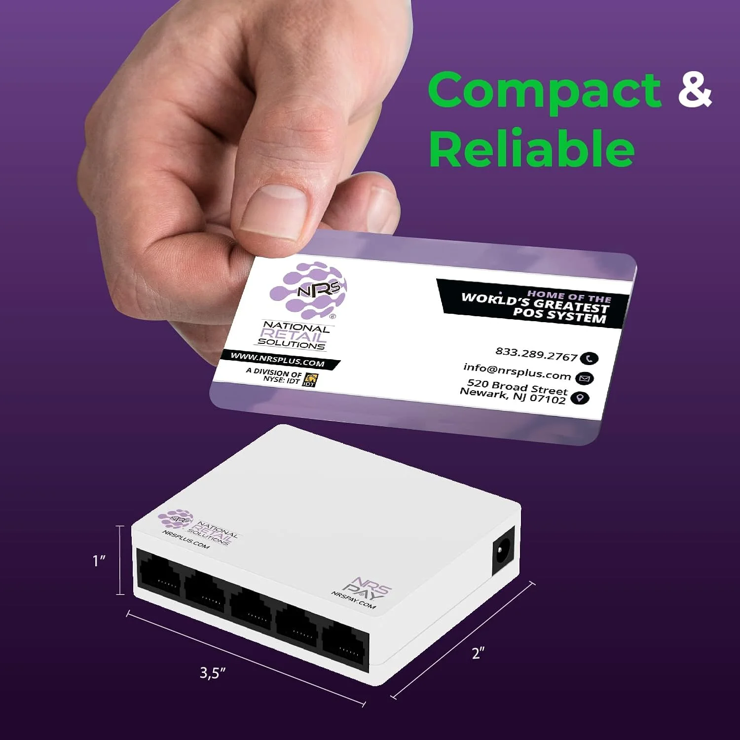 سوییچ اترنت 5 پورت NRS - اسپلیتر اترنت غیر مدیریتی برای خانه یا دفتر، Plug-and-Play، قابل نصب روی میز یا دیوار، توسعه دهنده اترنت 10/100 مگابایتی برای گسترش مطمئن شبکه.