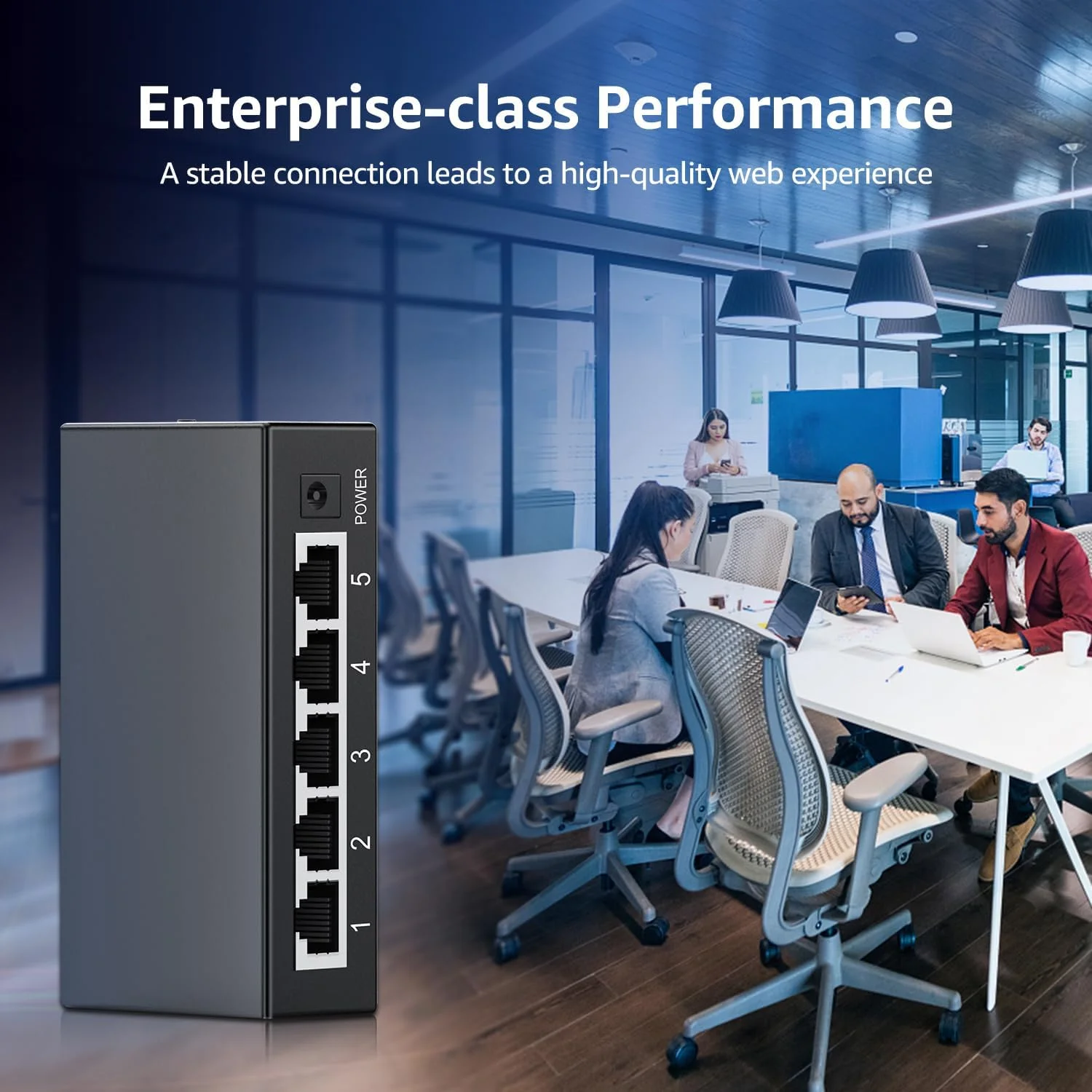 سوئیچ اترنت گیگابیتی 5 پورت غیر مدیریتی، اسپلیتر اترنت شبکه NICGIGA، نصب رومیزی یا دیواری، بدون فن، پلاگ اند پلی، بدنه فلزی، بدنه کوچک…