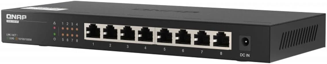 سوئیچ غیر مدیریتی 8 پورت 2.5GbE کیونپ QSW-1108-8T