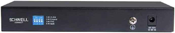 سوئیچ 10 پورت گیگابیتی PoE اشنایدر کانکت – 8 پورت PoE+ 10/100/1000 مگابیت بر ثانیه + 2 پورت آپلینک گیگابیتی، سوئیچ شبکه غیر مدیریتی، بدنه فلزی – SC-MS1010G