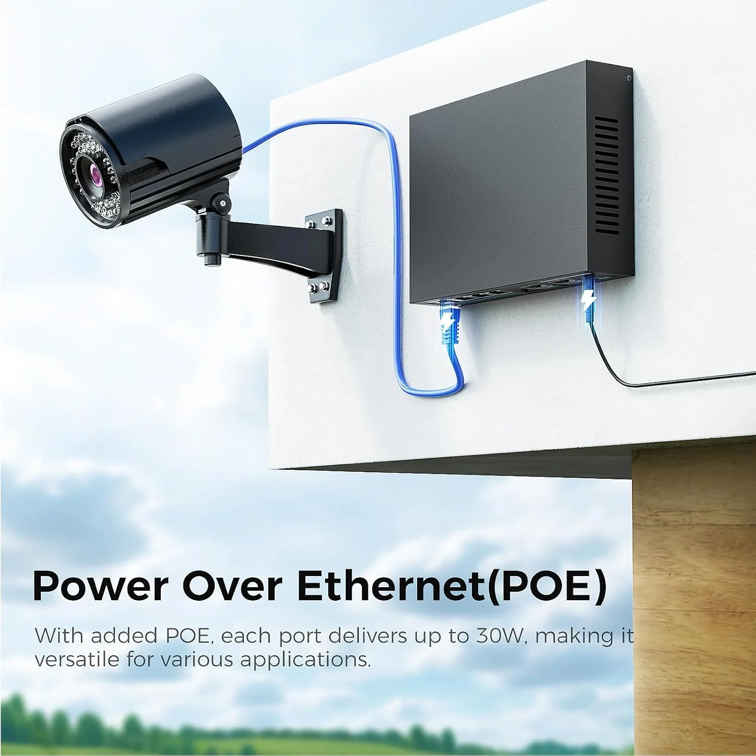 سوئیچ اترنت 6 پورت 2.5G PoE غیر مدیریتی، 4 پورت 2.5G PoE Base-T و 2 پورت 10G SFP، سوئیچ شبکه چند سرعته، سازگار با گیگابیت و 10 گیگابیت، قابل نصب روی میز/دیوار، ایده آل برای AP، NAS، PC